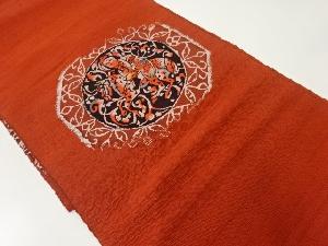 手織り紬騎馬人物名古屋帯